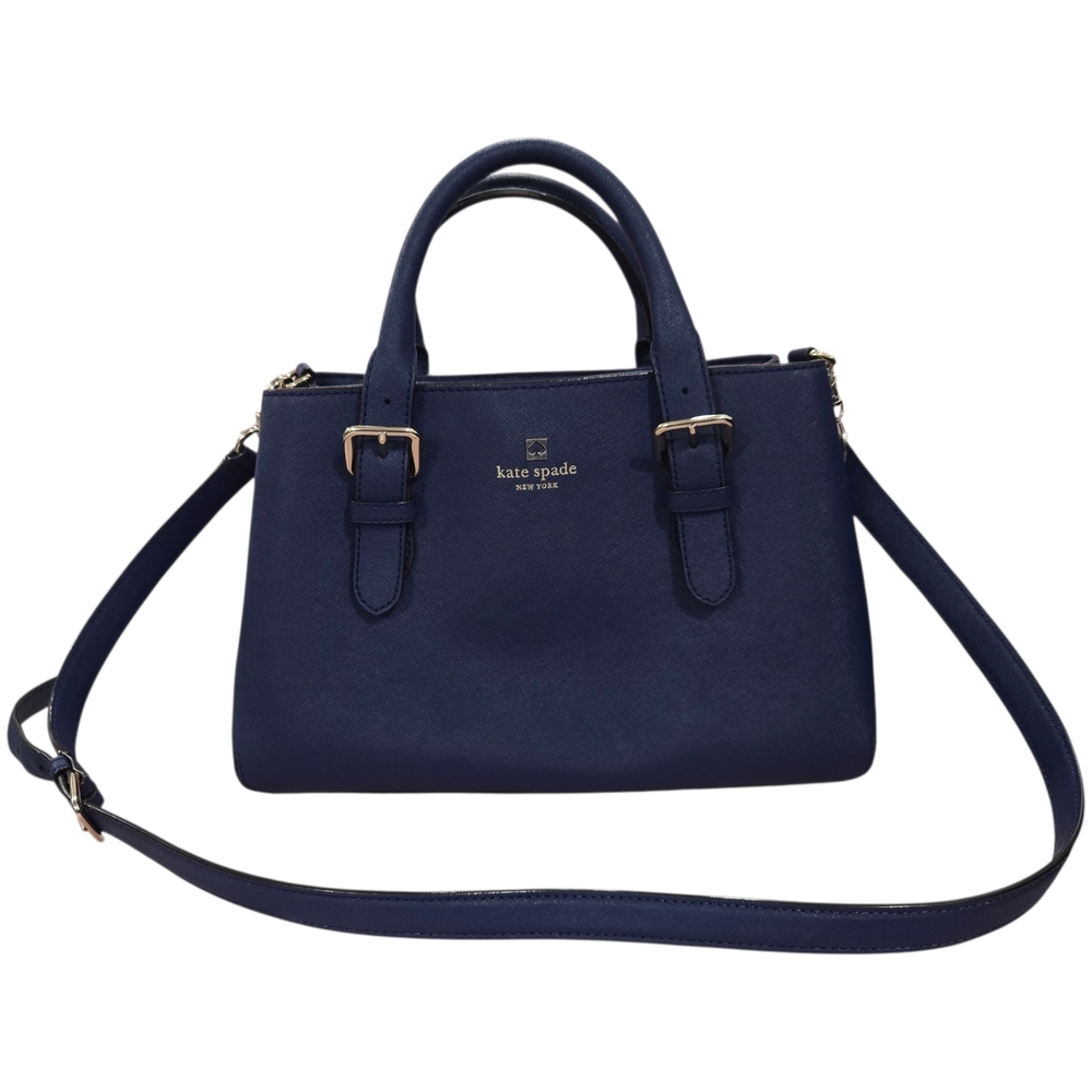 Kate Spade Cove Street Provence Satchel Handbag Crossbody Purse Blue Preloved
